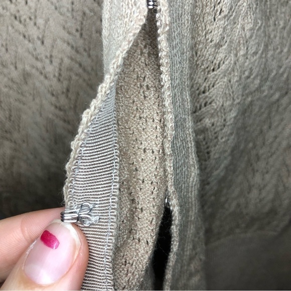 NWT Victoria’s Secret Brown & White Button Up Long Sleeve Cardigan Size Large - Picture 5 of 10